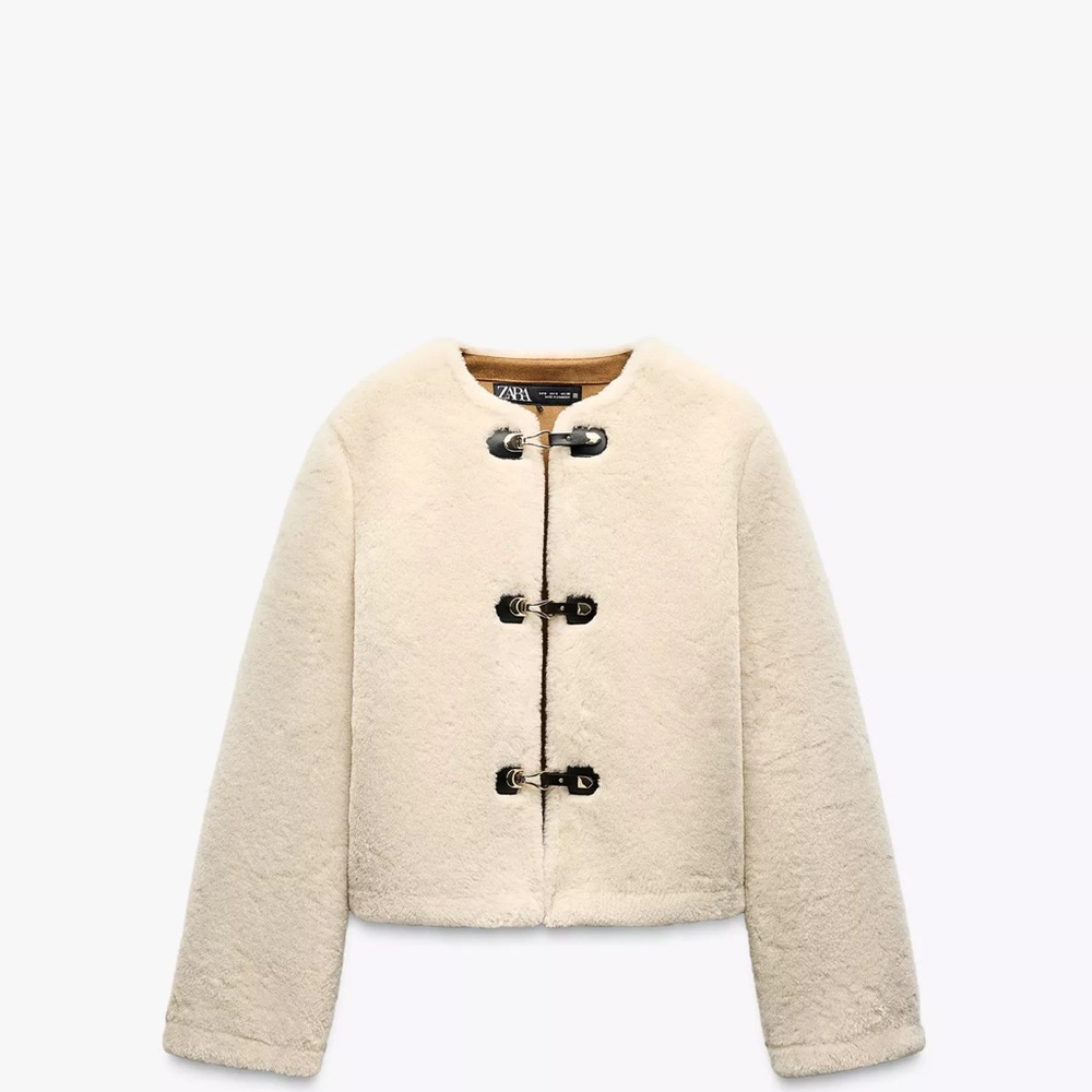 Zara - double faced toggle jacket